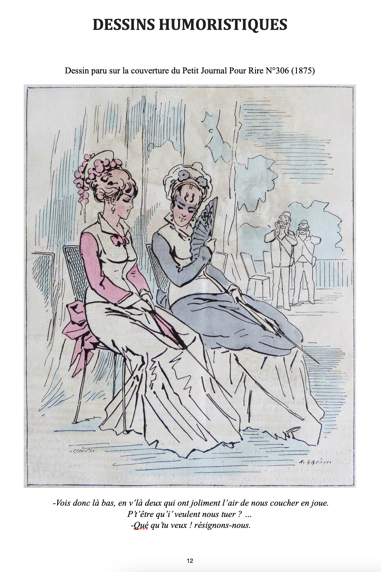 Aperçu du livre d'Alfred Grévin, Dessins humoristiques